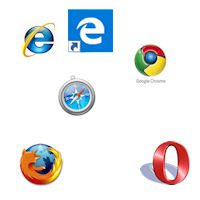 Various browser icons
