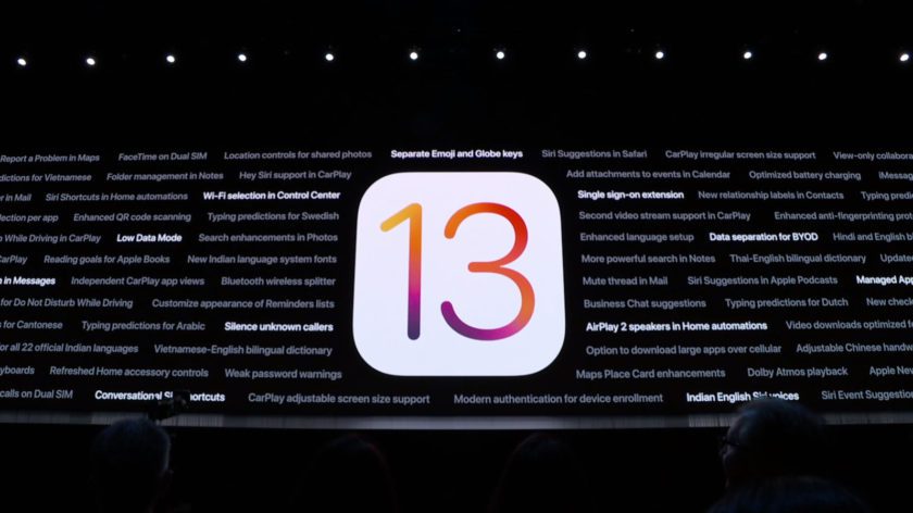 iOS 13 slide from Apple WWDC 2019