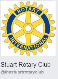 Screenshot of Rotary International emblem and "Stuart Rotary Club"