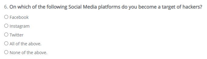 Question #6 of our quiz