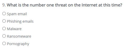 Question #9 of our quiz