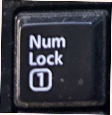 screenshot of the NumLock Keyboard icon.