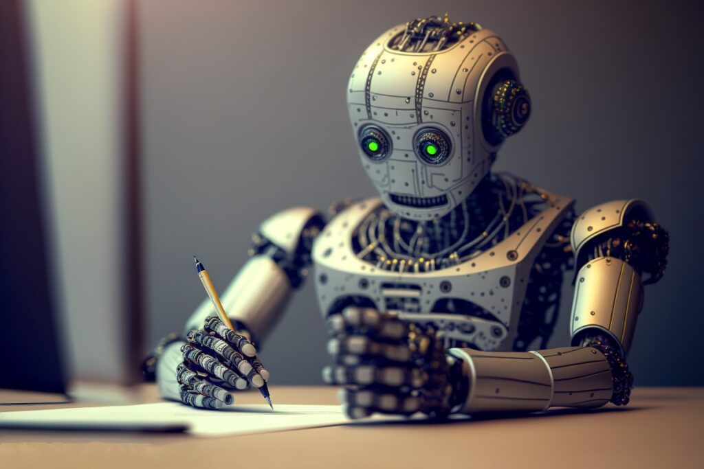 how I wrote the blog post - a robot