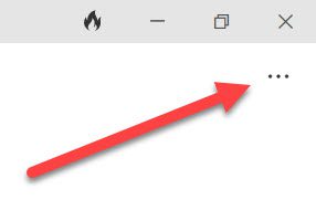 Settings horizontal dots - DuckDuckGo